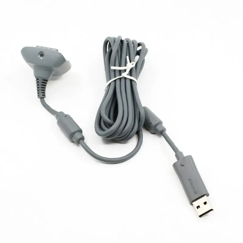 Gray Для XBOX360 беспроводной контроллер геймпад зарядный кабель USB зарядное устройство кабель джойстик Питание Зарядное устройство Шнур адаптер - Цвет: Gray