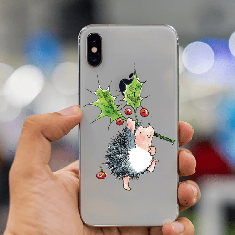 Мультяшный ежик из ТПУ для iPhone X 4 4S 5 5C SE 6 6S 7 8 Plus XS Max XR|Чехлы-накладки| |