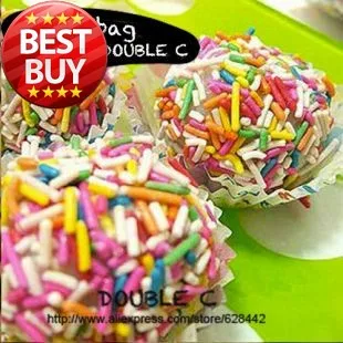Торт набрасывает красочные торт съедобные окропляет кекс Jimmies Sprinkles украшения
