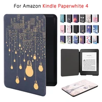 for amazon 2019 kindle paperwhite 4 10th generation case cover protective shell ultra slim smart folio magnetic pu leather cover
