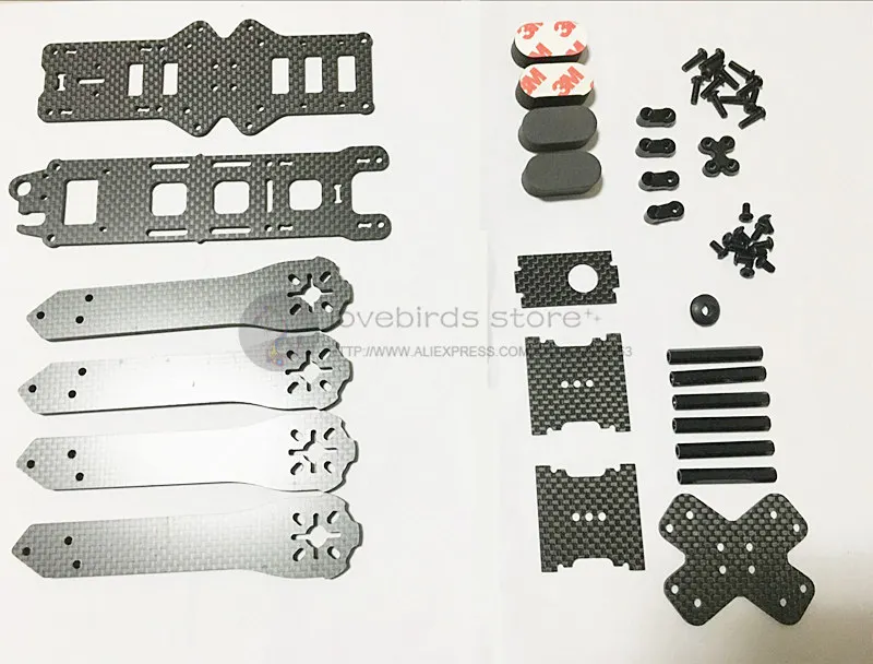 Новейший DIY мини дрон FPV QAV R крест гоночный квадрокоптер 180 мм/220 мм рамка из