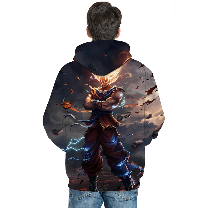 Худи Dragon Ball 3D толстовки с Гоку для мужчин и женщин спортивные костюмы модный Повседневный пуловер Аниме толстовки с капюшоном худи прямая покупка