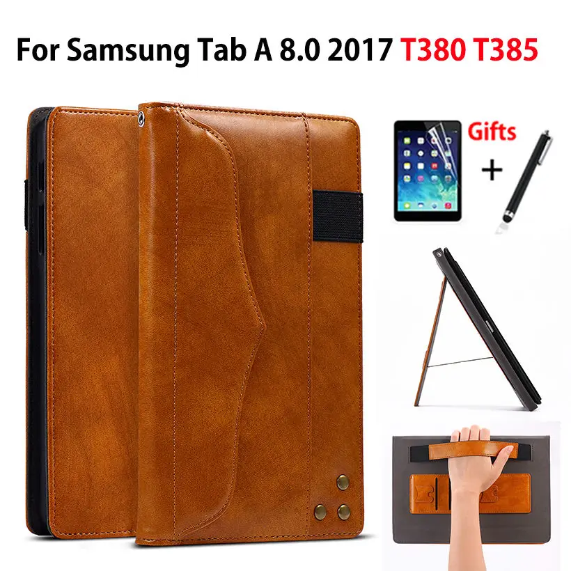 Чехол для Samsung Galaxy Tab A 8 0 T380 T385 SM 2017 дюймов умный чехол планшета держатель