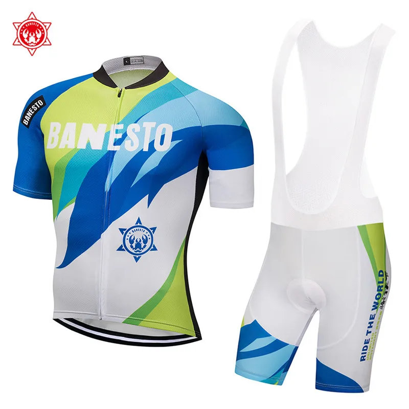 

2018 Cycling Jersey Short Sleeve Cycling clothing Breathable Quick Dry Bicycle Sportswear and Bike BIB Shorts