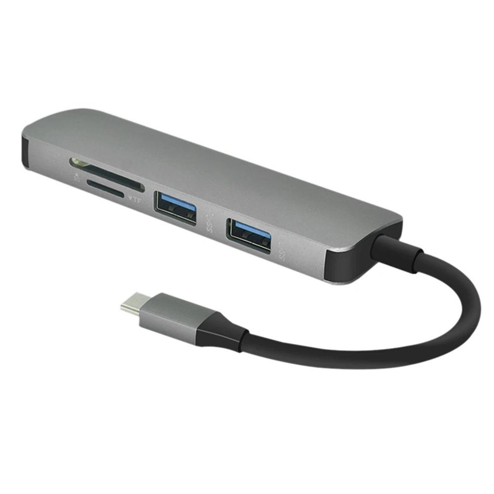 5 в 1 USB C HUB Type to HDMI Ethernet Multi 3 0 Port Adapter для MacBook Pro Air Dock HUB|USB-хабы| |