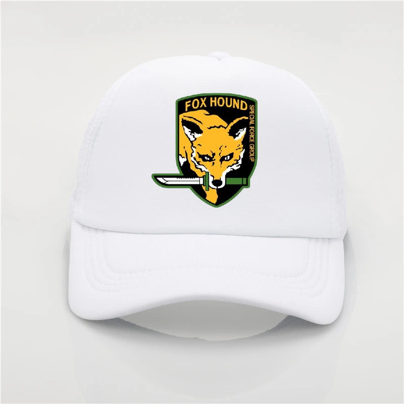 Модная шапка с сеткой MGS надписью Fox Hound бейсбольная кепка принтом для мужчин wo