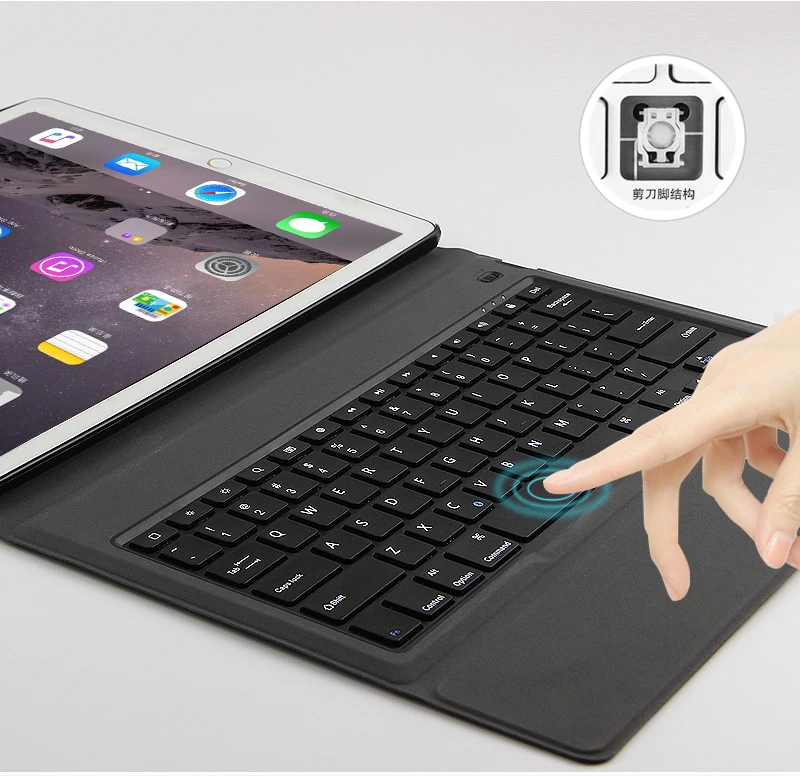 Для iPad Pro 12,9 Беспроводная Bluetooth клавиатура чехол Чехол для iPad Pro 12,9 дюйма планшет A1584 A1652 A1670/1 чехол
