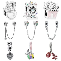 btuamb small statement love heart key baby boy girl pendant beads fit original pandora bangles necklaces for women diy jewelry