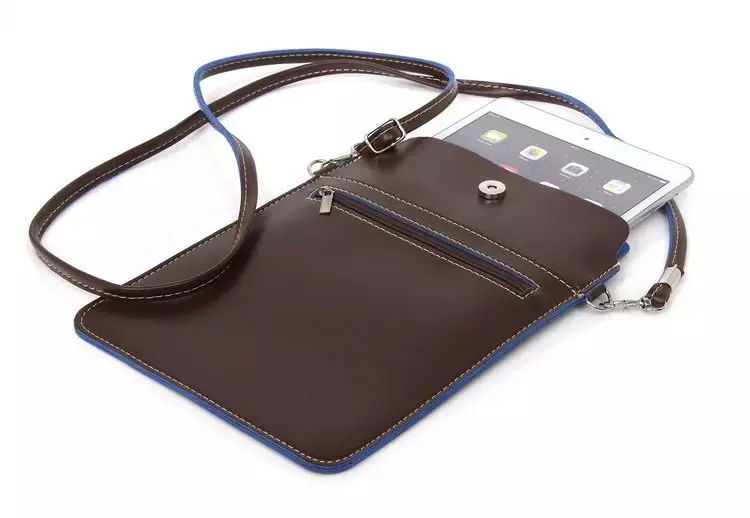 Роскошные двойные карманы сумка с ремнем кожаной сумке кошелек чехол для Samsung Galaxy