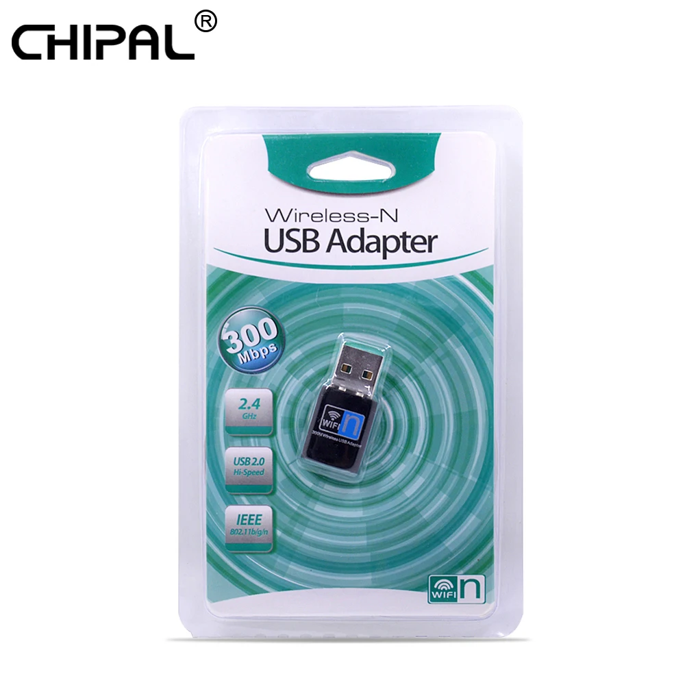 Wi Fi адаптер CHIPAL Mini USB 2 0 300 Мбит/с 802.11n|Сетевые карты| |
