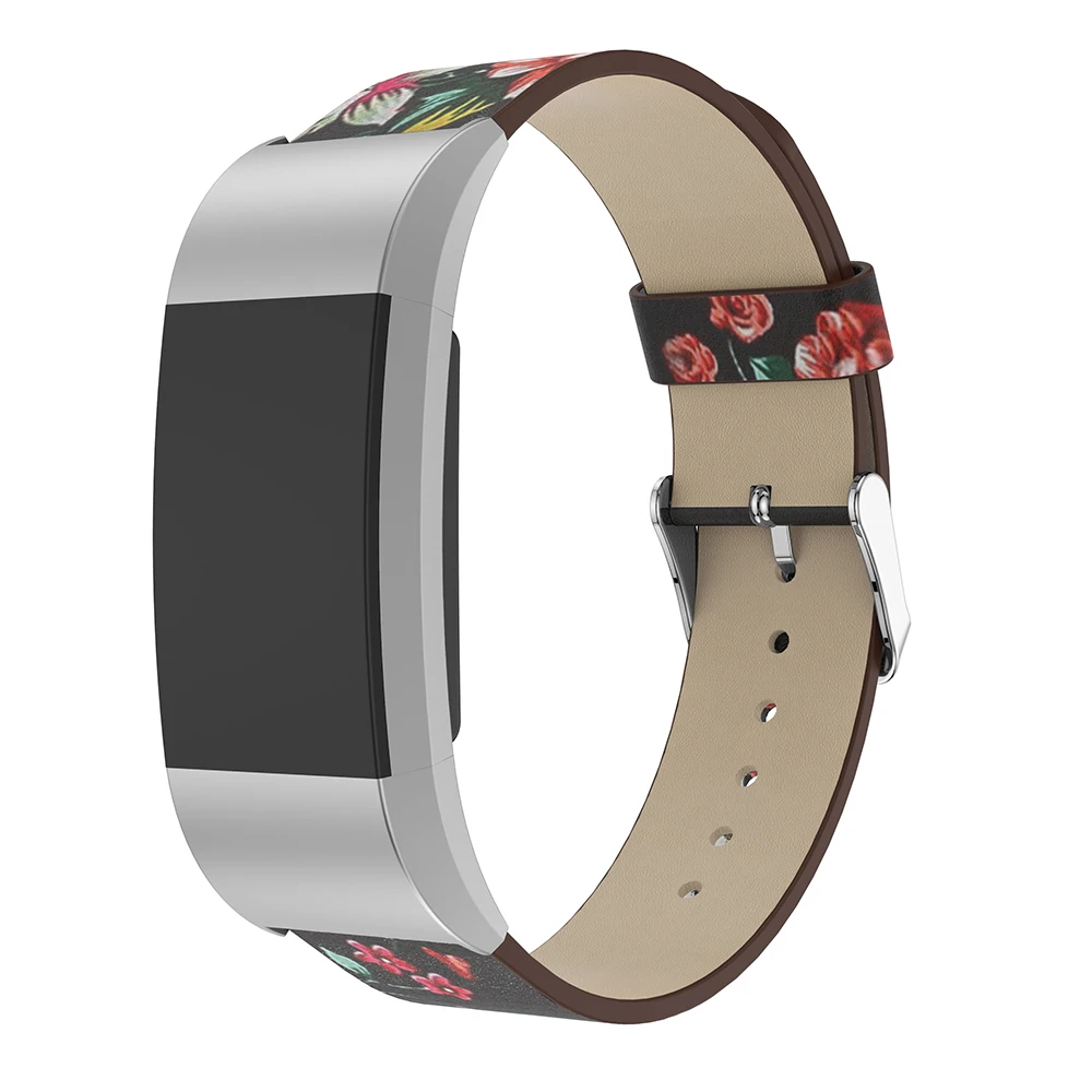 Сменный цветной кожаный ремешок для Fitbit Charge 2 Charge2 сменный смарт браслет фитнеса с