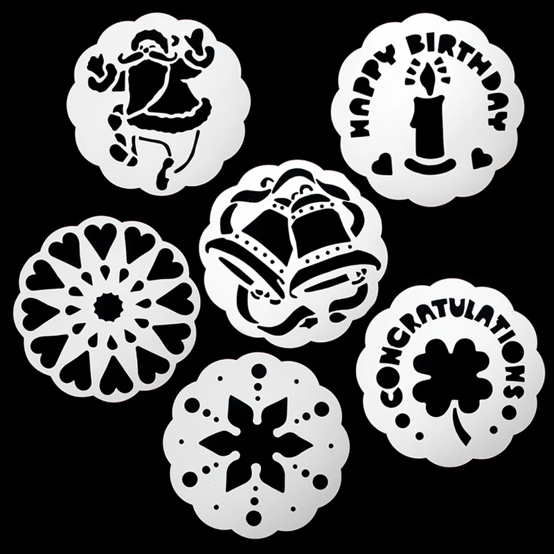 6 шт. большой размер Рождественский колокольчик цветы свеча торт сделай сам