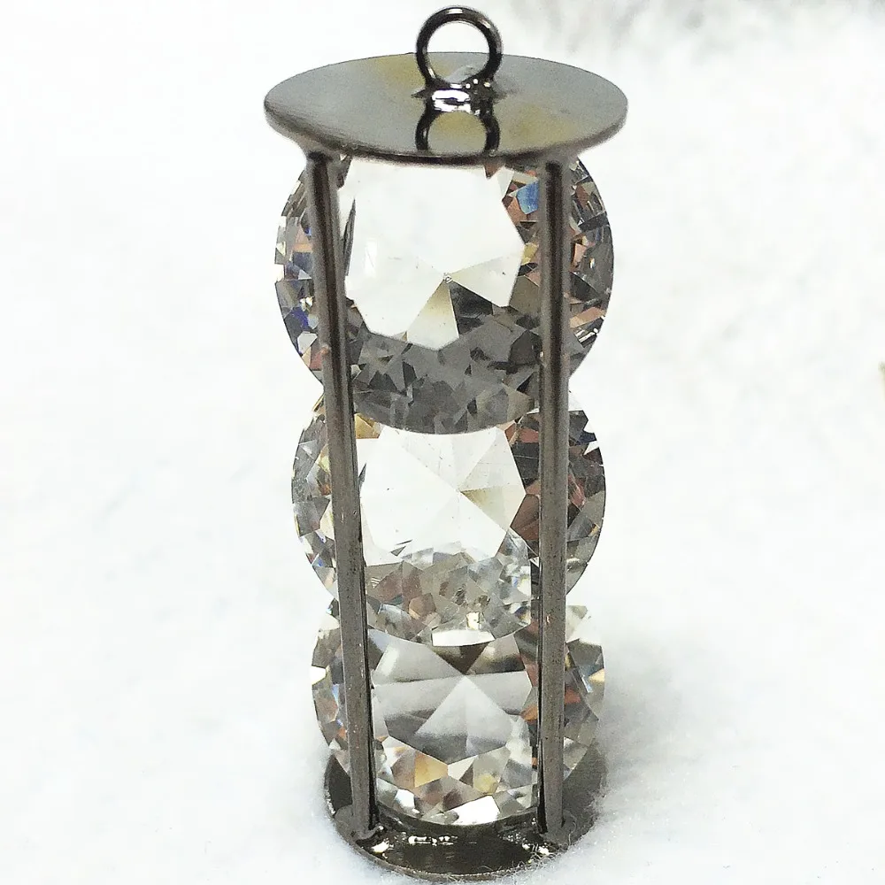 Новый Кристальный кулон, медная черная оцинкованная дуга, куб. Клетка 18x44 мм 25x46 мм, ожерелье, ювелирные изделия 2/шт B886