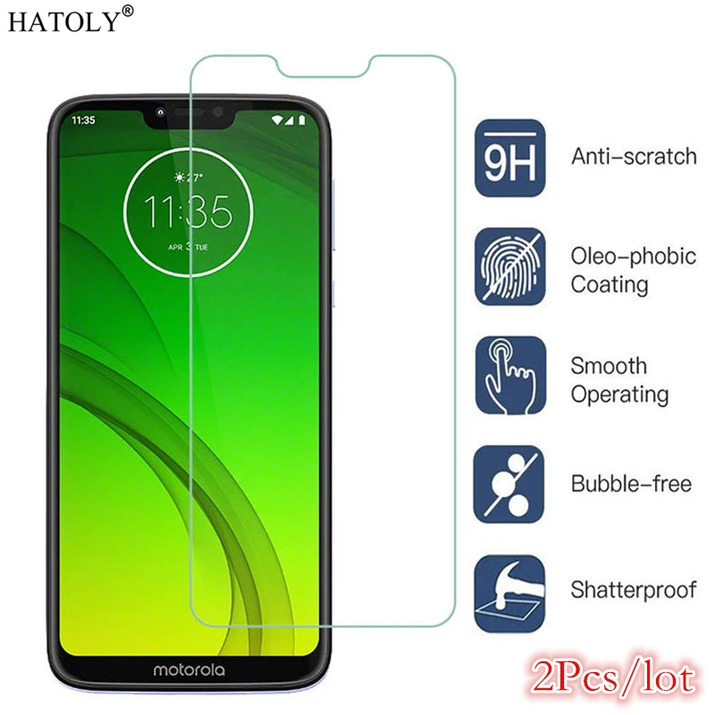 2 шт. для стекла Motorola Moto G7 Power Защита экрана закаленное стекло защитное телефона