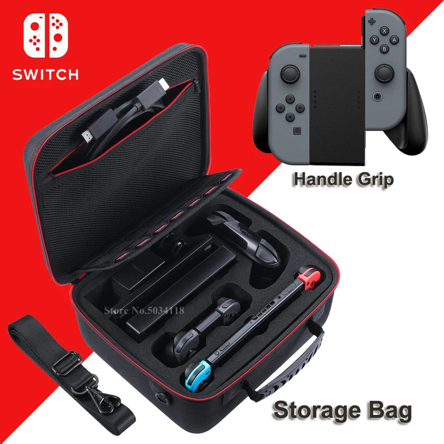 Дорожная сумка для переноски Nintendoswitch большая жесткий чехол + подставка с ручкой