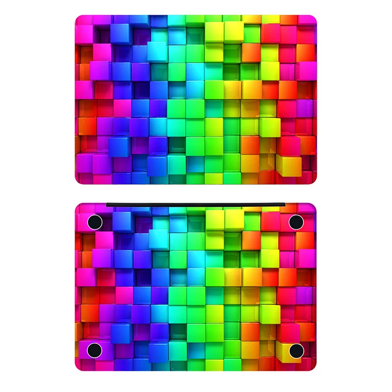 Радужный 3D чехол с бриллиантами на весь корпус для Macbook наклейка Pro Air Retina 11 12 13 15 6