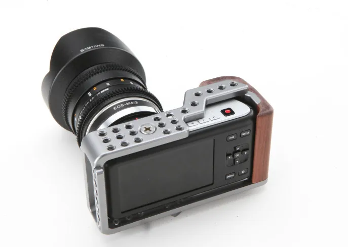 TILTA ES T13 Cage DSLR Rig/рукоятка с деревянной ручкой/15 мм опорная пластина BMPCC для