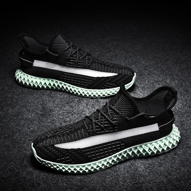 2019 New Trend Youth Men Leisure Running shoes Flying weaving Mesh Breathable Sneakers Boy Jogging Trekking Sports shoe Hot Sale | Обувь