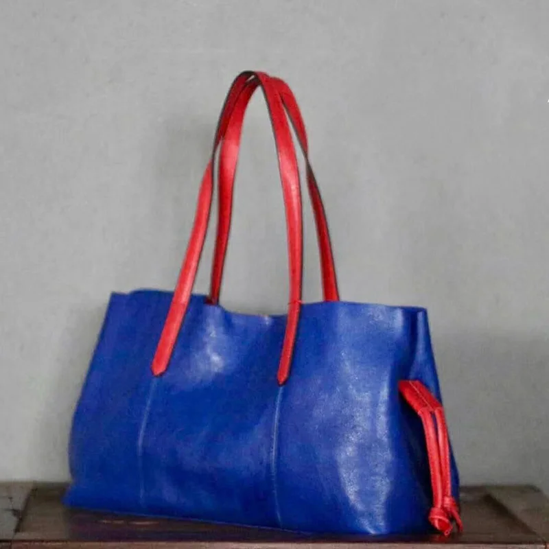 Женская сумка тоут из натуральной кожи с большой емкостью оригинальный