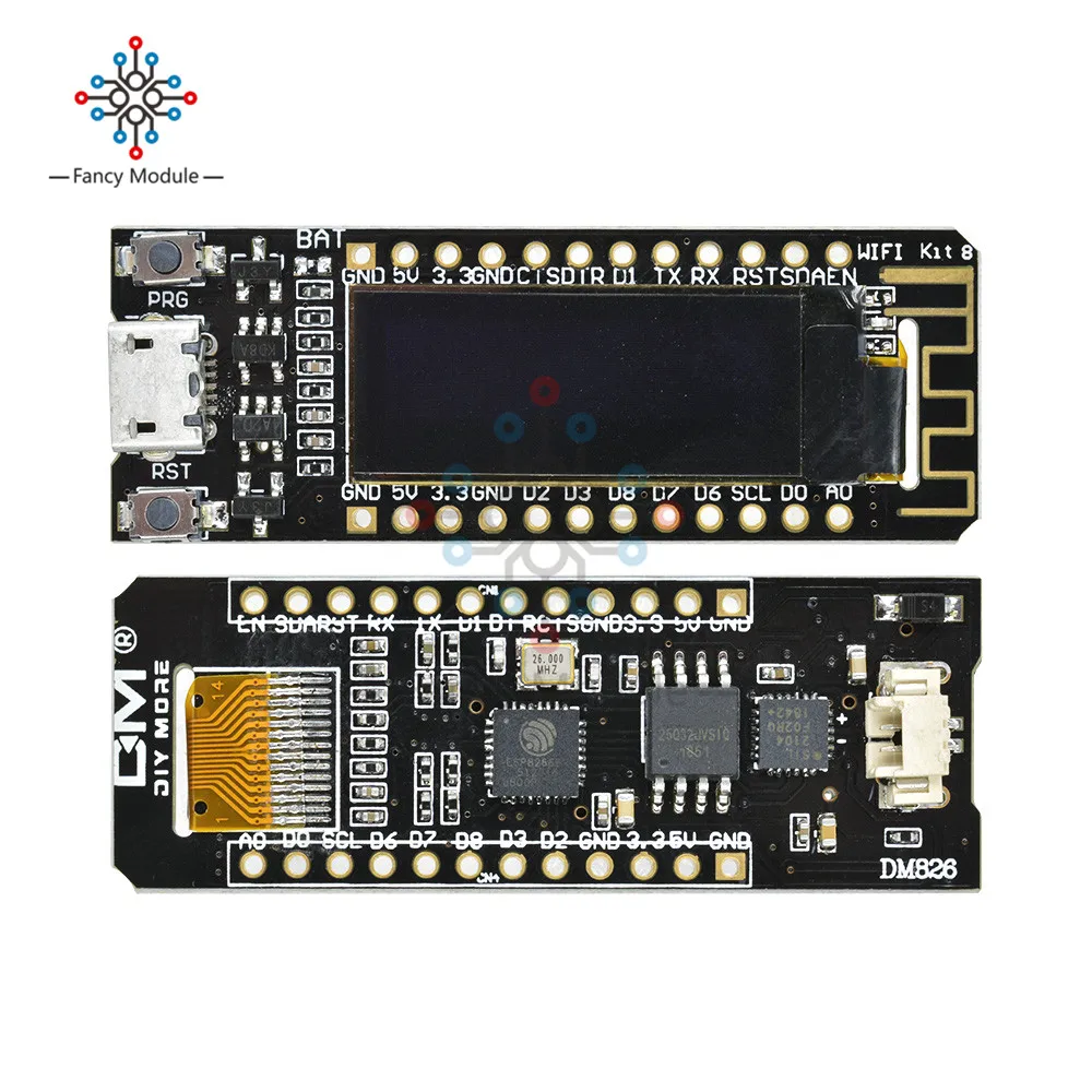 Модуль вспышки ESP8266 с Wi-Fi 0 91 дюйма OLED CP2014 32 Мб PCB NodeMcu для Arduino IOT макетная плата |