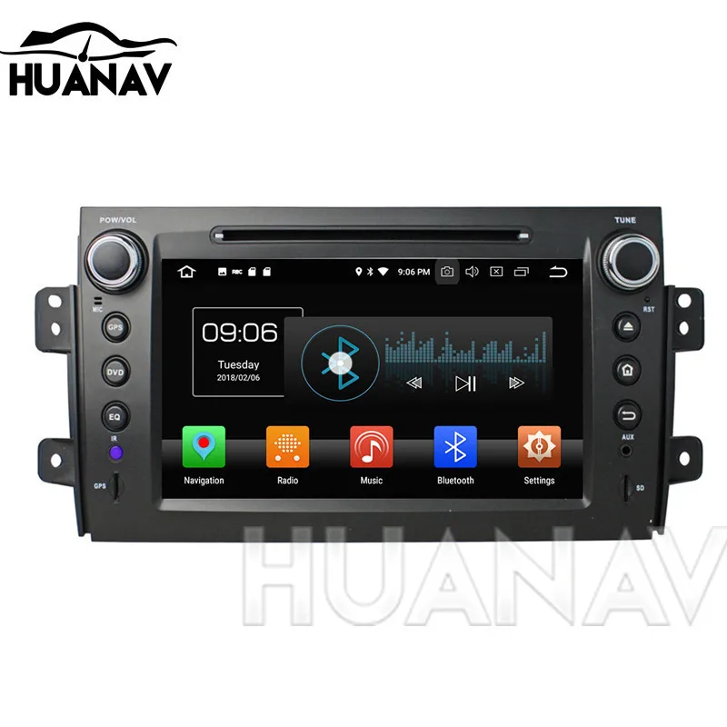Android 8.0 Car DVD CD player GPS navigation for Suzuki SX4 2006-2012 Car head unit multimedia  ruto radio player recorder navi images - 6