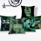 Тропические джунгли Декоративные Чехлы на подушки паленто ананас Роскошные декоративные подушки растение Павлин красочная фотография