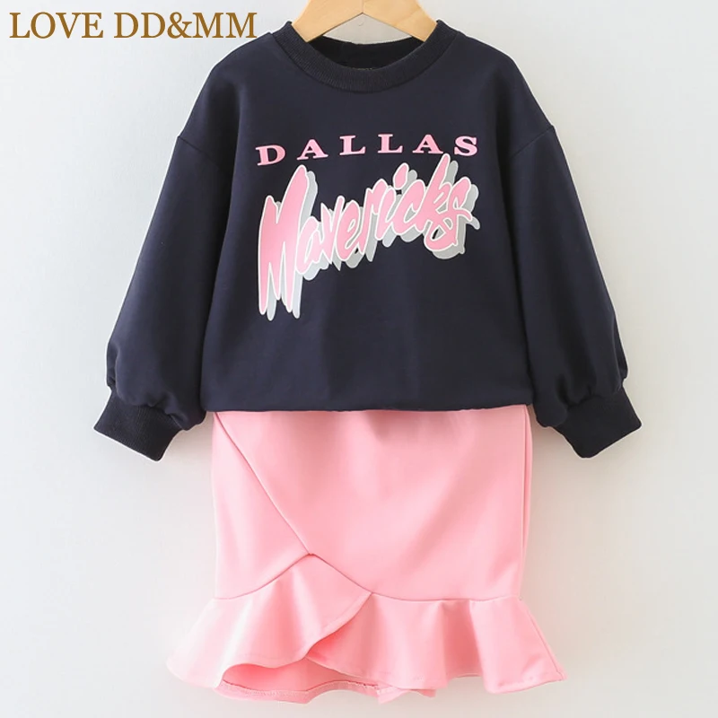 Комплект для девочек LOVE DD & MM новая детская одежда Повседневный свитер с