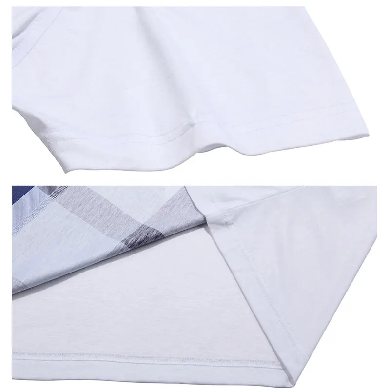 

Polo Shirt Men Cotton Short Sleeve Nice Fashion Vogue Plaid Classic Casual Tops Man Brand England Style Polo Big Size Mens 2XL