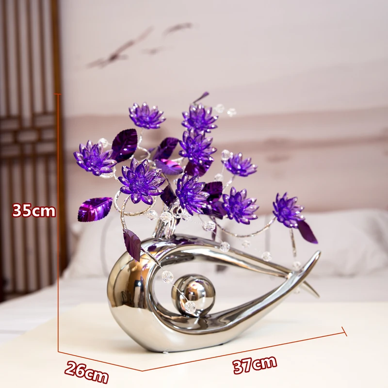 6 видов цветов модный хрустальный цветок ремесла Современное украшение дома