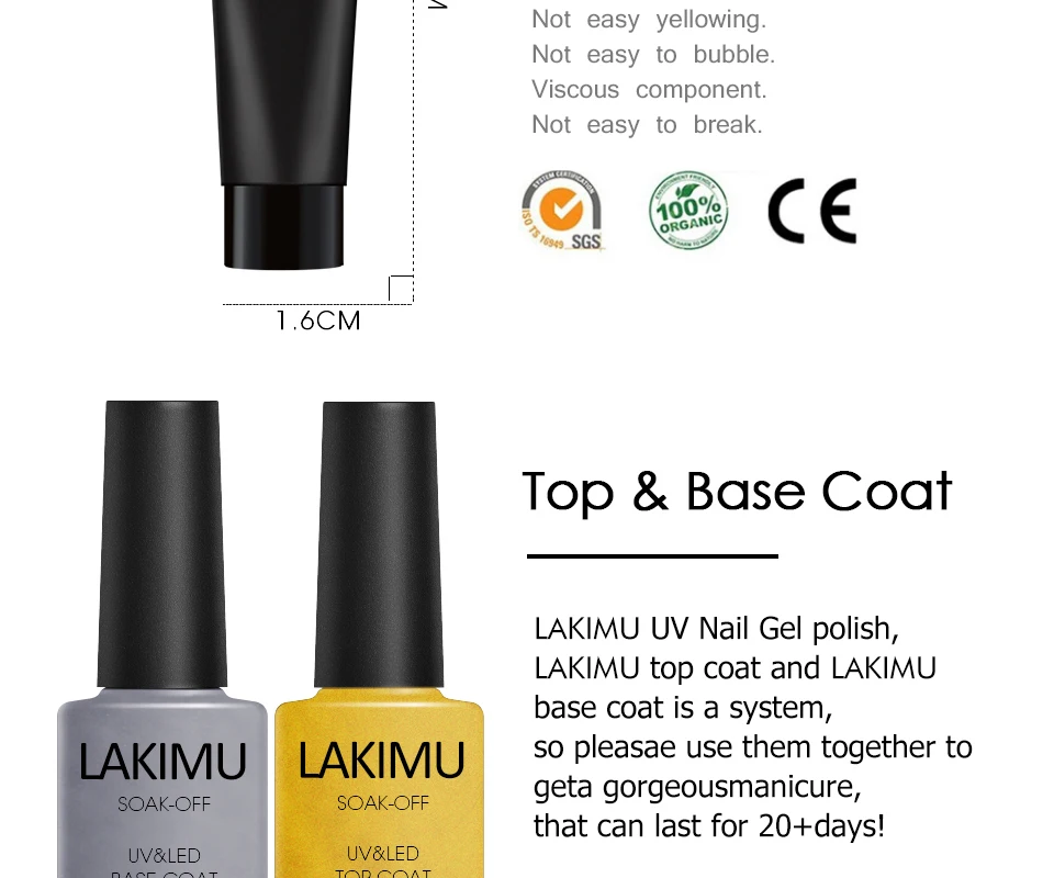 LAKIMU, 11 г, УФ-гель, полигель для ногтей, строительный полигель, набор для наращивания ногтей, акриловый дизайн ногтей, кристалл, УФ-смола