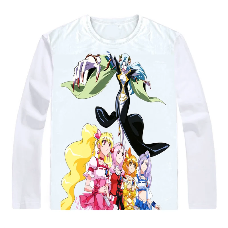 Style 17 Футболки с длинными рукавами в стиле аниме с надписью «Fresh Precure» и надписью «Love Momozono Tart Inori»; футболки для костюмированной вечеринки - Цвет: Style 17