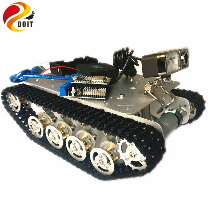 RC WiFi робот амортизатор бак шасси автомобиля контролируется Android/IOS телефон на