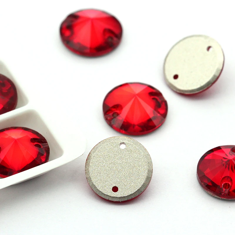 

Embroidery Accessories Flat Back Rhinestones Sewing Rivoli Crystal Glass Stones Sew on Crystal for Decoration Wedding Dress embr