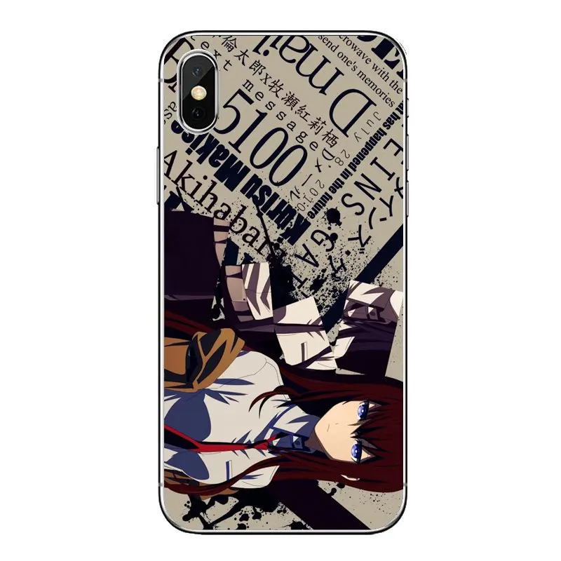 Прозрачные мягкие чехлы аниме steins Gate Амане Suzuha для Motorola Moto x4 E4 E5 G5 G5S G6 Z Z3 G3 C Play Plus |