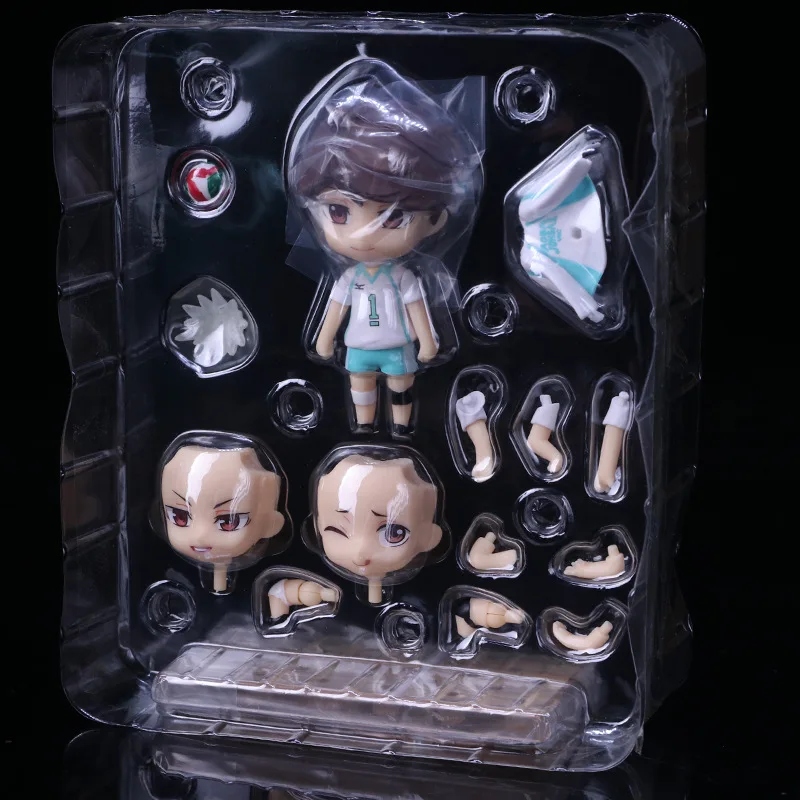 Haikyuu Фигурки Nendoroid Хината Syouyou 489#563#461#605# кагеяма tobio Рисунок ПВХ 10 см японского аниме-волейбол цифры - Цвет: 563 no box