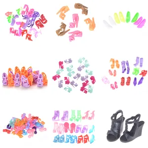 10/1Pairs Doll Shoes Fashion Cute Colorful Shoes For Barbie Doll With Different Styles High Quality 