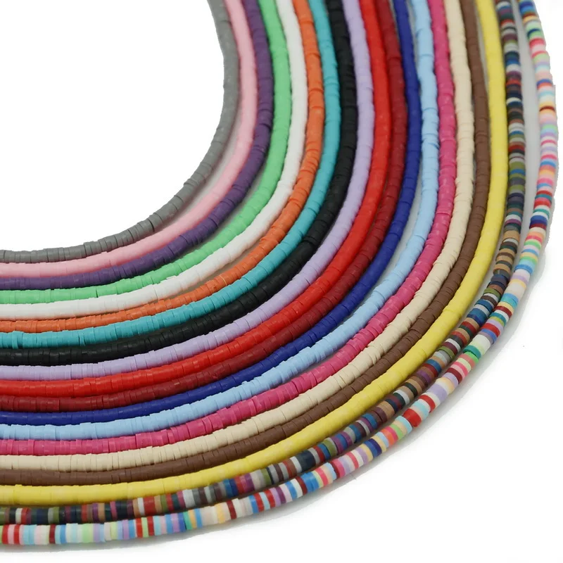 3x1 мм полимерные глиняные бусины дисковые свободные для ожерелья браслета сделай