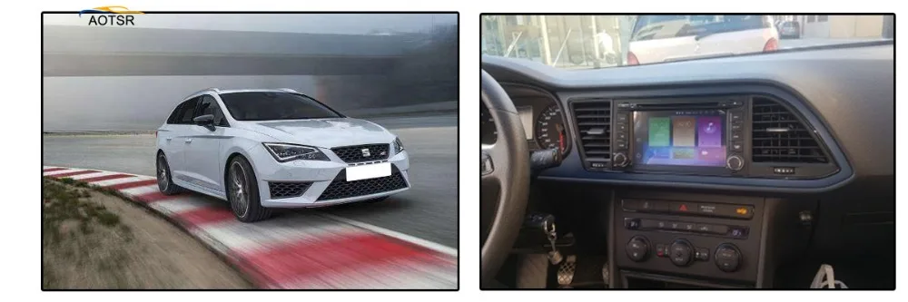 Автомобильный Радио Мультимедийный видео плеер навигация gps Android 8,0 для Seat Leon 2012- с восьмиядерным 4+ 32 ГБ BT Wifi карта головного устройства