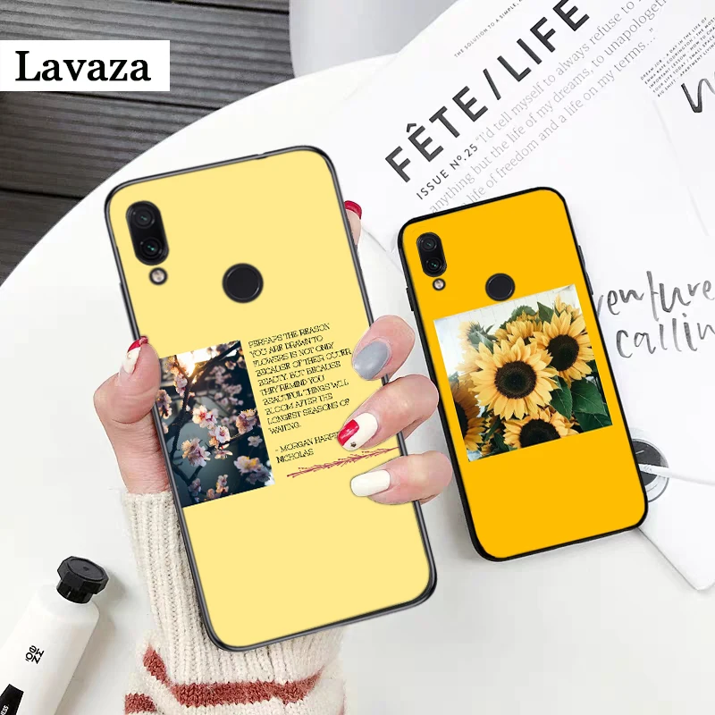 Силиконовый чехол с желтым подсолнухом для Xiaomi MI 5X 6 6X 8 9 SE 9T Pro CC9E CC9 A3 F1 A1 A2 Lite MAX