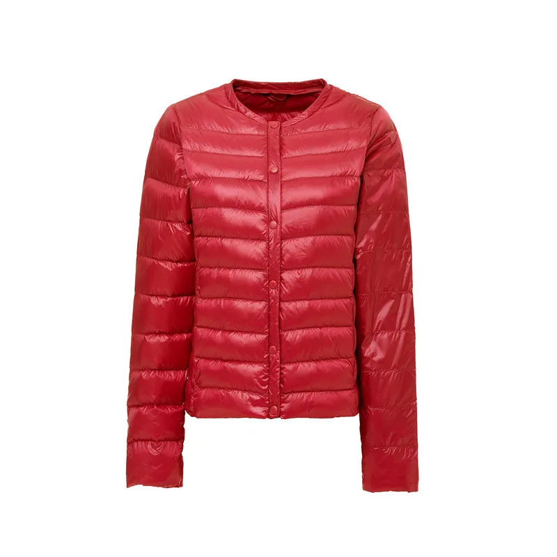 New Ultra-Light Women Winter Coat 90% White Duck Down Jackets O-Neck Portable Down Coats Female Jacket Warm Outerwear