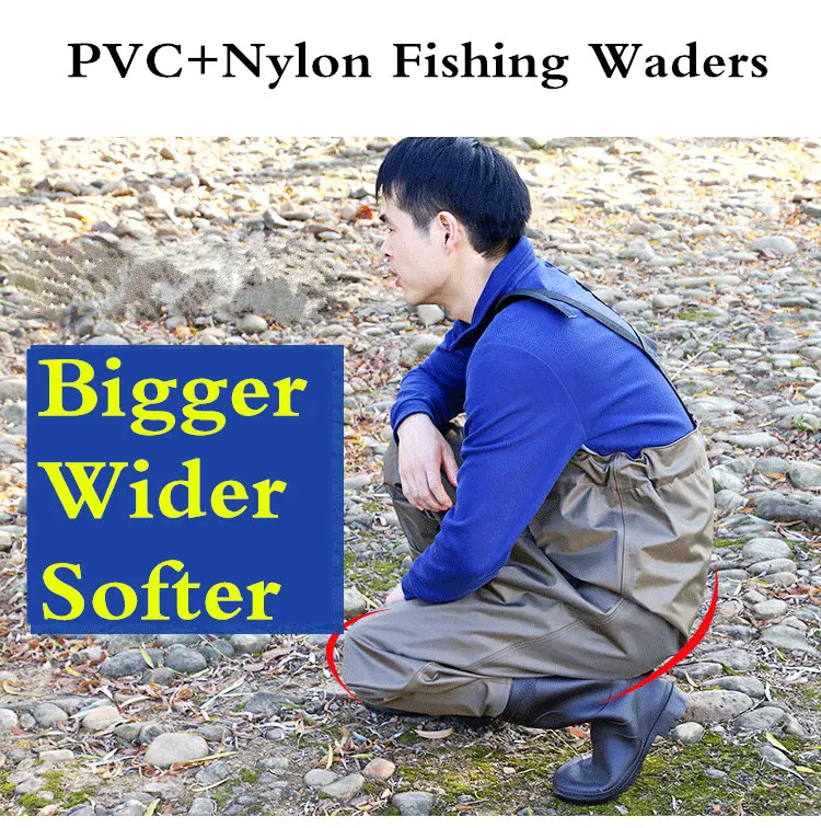 Сапоги рыболовные высотой 0 4 мм ПВХ + нейлон дышащие|fishing waders|pvc wadernylon chest waders |
