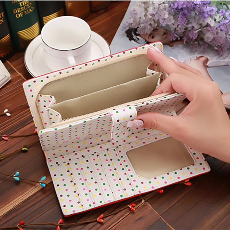 Прекрасный женский кошелек для девочек-подростков модный кожаный бумажник