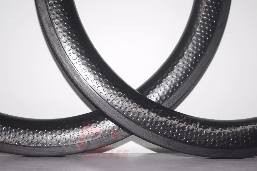 УГЛЕРОДНЫЙ клинчерный обод Dimpled для BMX Racing 330 г 45 мм x 25 20 дюймов 451 дюйма колеса