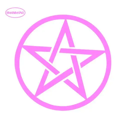 HotMeiNi Pentagram Star Symbolic Fashion Vinyl Decal For Window Bumper Motorcycle Car Sticker Waterproof Black/Silver 11*11cm | Автомобили