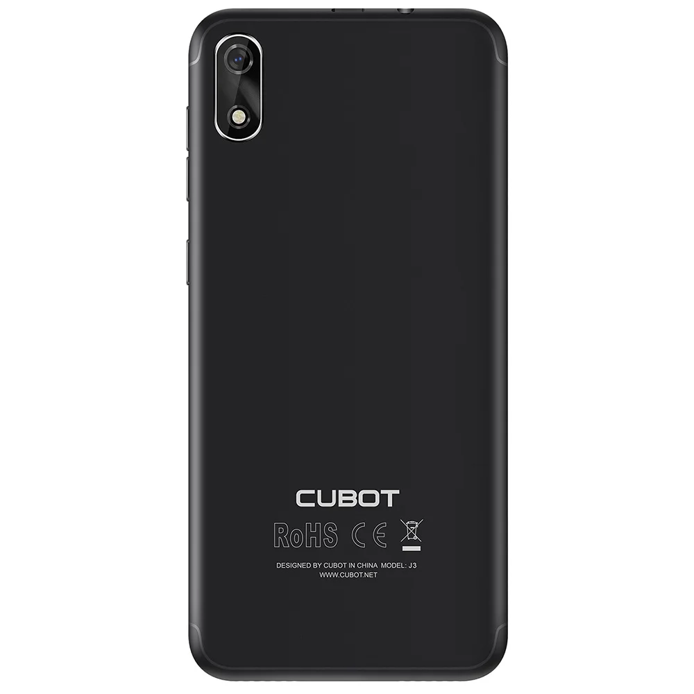 Cubot J3 3G смартфон с 5 дюймовым дисплеем четырёхъядерным процессором MT6580 ОЗУ 1 ГБ ПЗУ