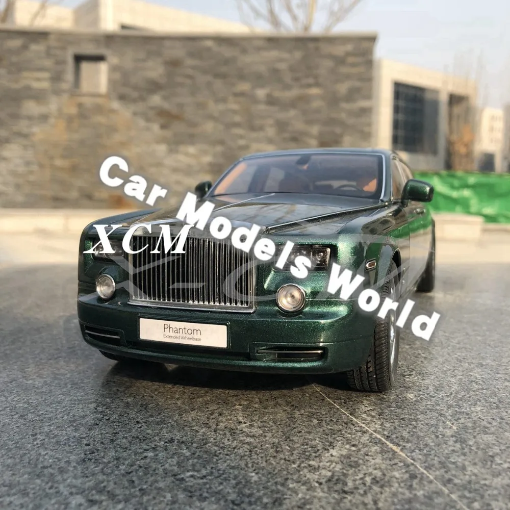 Литая модель автомобиля для Kyosho Phantom EWB с чемоданом и винным стеклом (зеленый) 1:18 +
