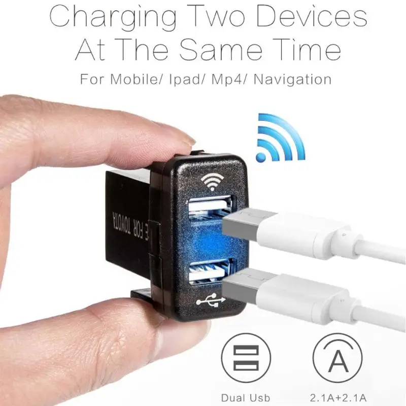 40x22 мм Bluetooth GPS локатор 12V 24V двойной Переходник USB для зарядки в машине Toyota Oct10
