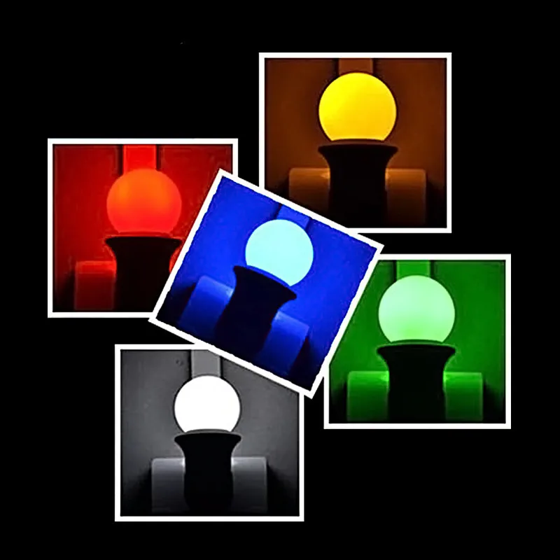 Фото Newest Colorful E27 B22 1W 2W 3W 5W 220V Red Blue Green White Yellow Warm RGB Blubs Energy Saving LED Golf Ball Light Globe Lamp №4
