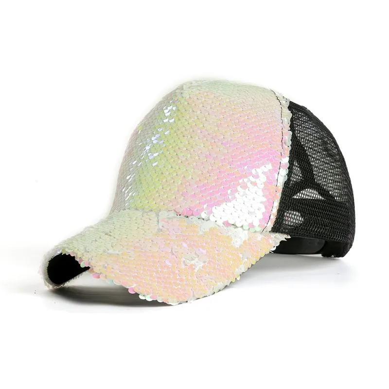 

Female Like Unisex Fashion Women Outdoor Double Color Sequins Baseball Cap Hat Adjustable Hip Hop Baseball Caps Couple 10Dec10