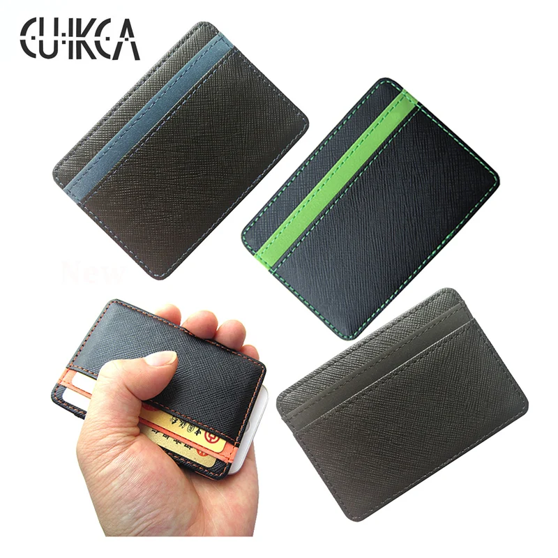 CUIKCA корейский Модный высококачественный Мини мужской кошелек из искусственной